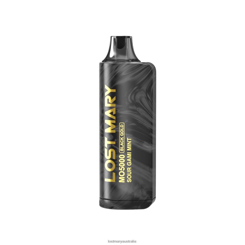 LOST MARY Australia - LOST MARY MO5000 Black Gold Disposable 10mL Sour Gami Mint 8464H4