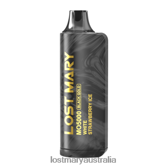 LOST MARY vape sale - LOST MARY MO5000 Black Gold Edition White Strawberry Ice B64XL97