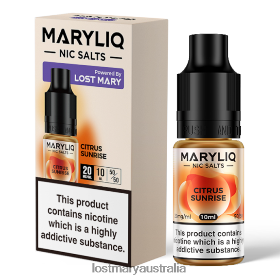 LOST MARY vape Australia - LOST MARY MARYLIQ Nic Salts - 10ml Citrus B64XL210