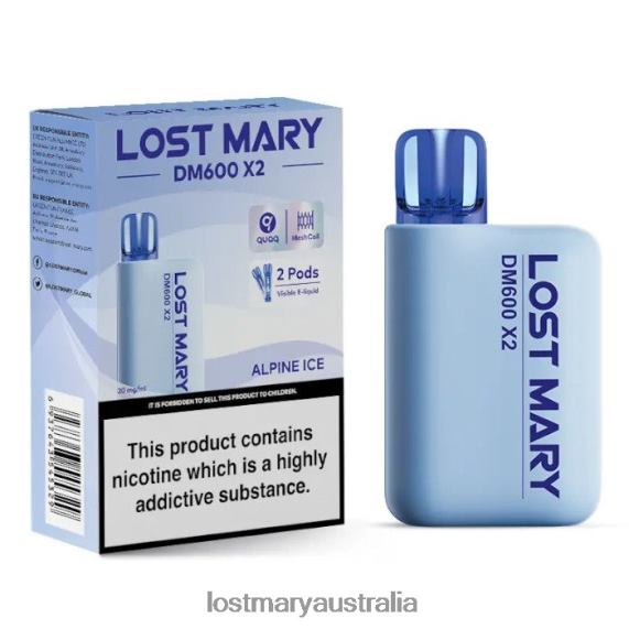 LOST MARY Australia - LOST MARY DM600 X2 Disposable Vape Alpine Ice B64XL186