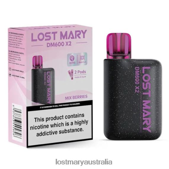 LOST MARY Australia - LOST MARY DM600 X2 Disposable Vape Mix Berries B64XL196