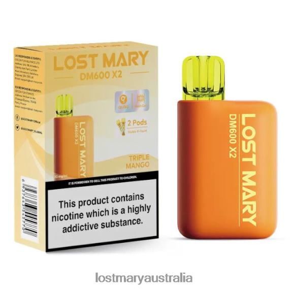 LOST MARY online store - LOST MARY DM600 X2 Disposable Vape Triple Mango B64XL199