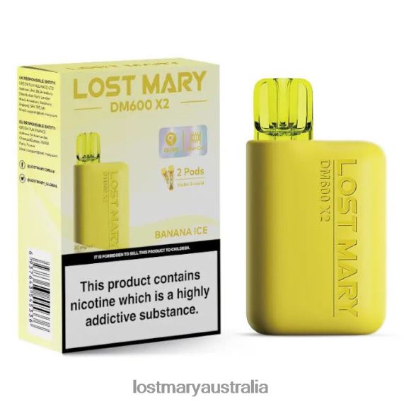 LOST MARY vape sale - LOST MARY DM600 X2 Disposable Vape Banana Ice B64XL187